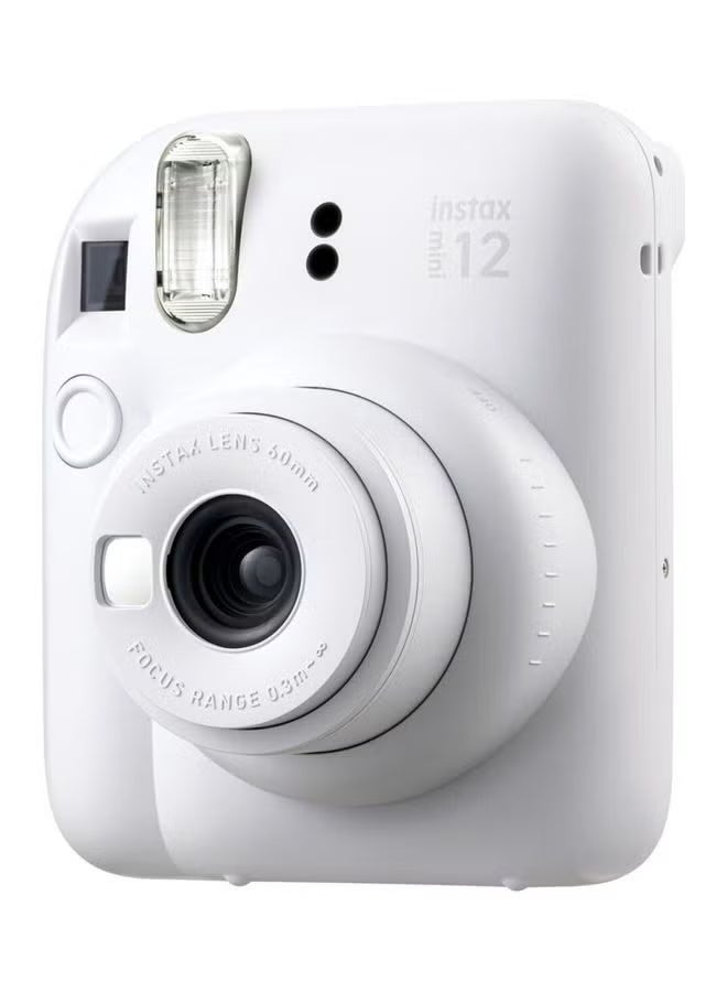 Instax Fujifilm Instax Mini 12 Instant Camera – Clay White + 20 Films Pack | Automatic Exposure | Built-in Flash | Selfie Mode - Image 3